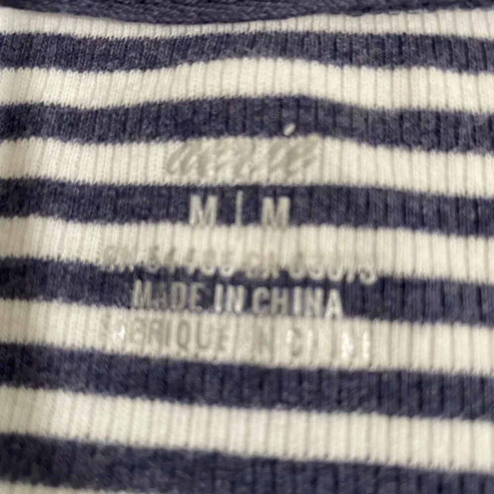 Aerie Women's Striped Long-Sleeve T-Shirt Medium Nautical Casual Comfy Summer - Picture 10 of 11
